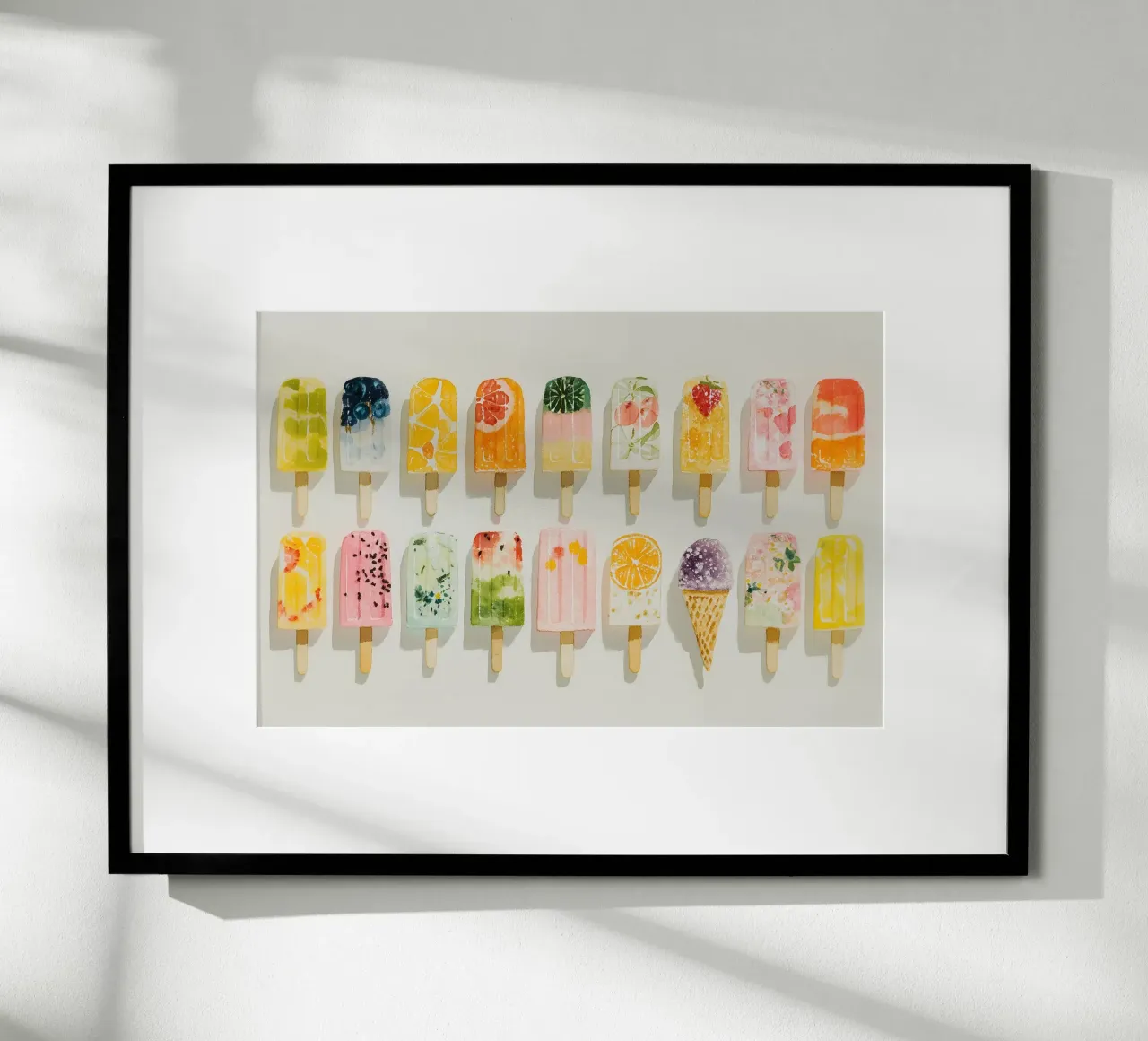 Le plaisir d'une glace fruitée poster de Carinaprint