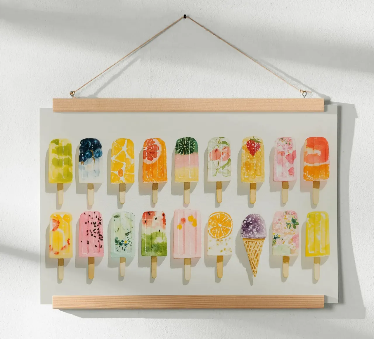 Le plaisir d'une glace fruitée poster de Carinaprint