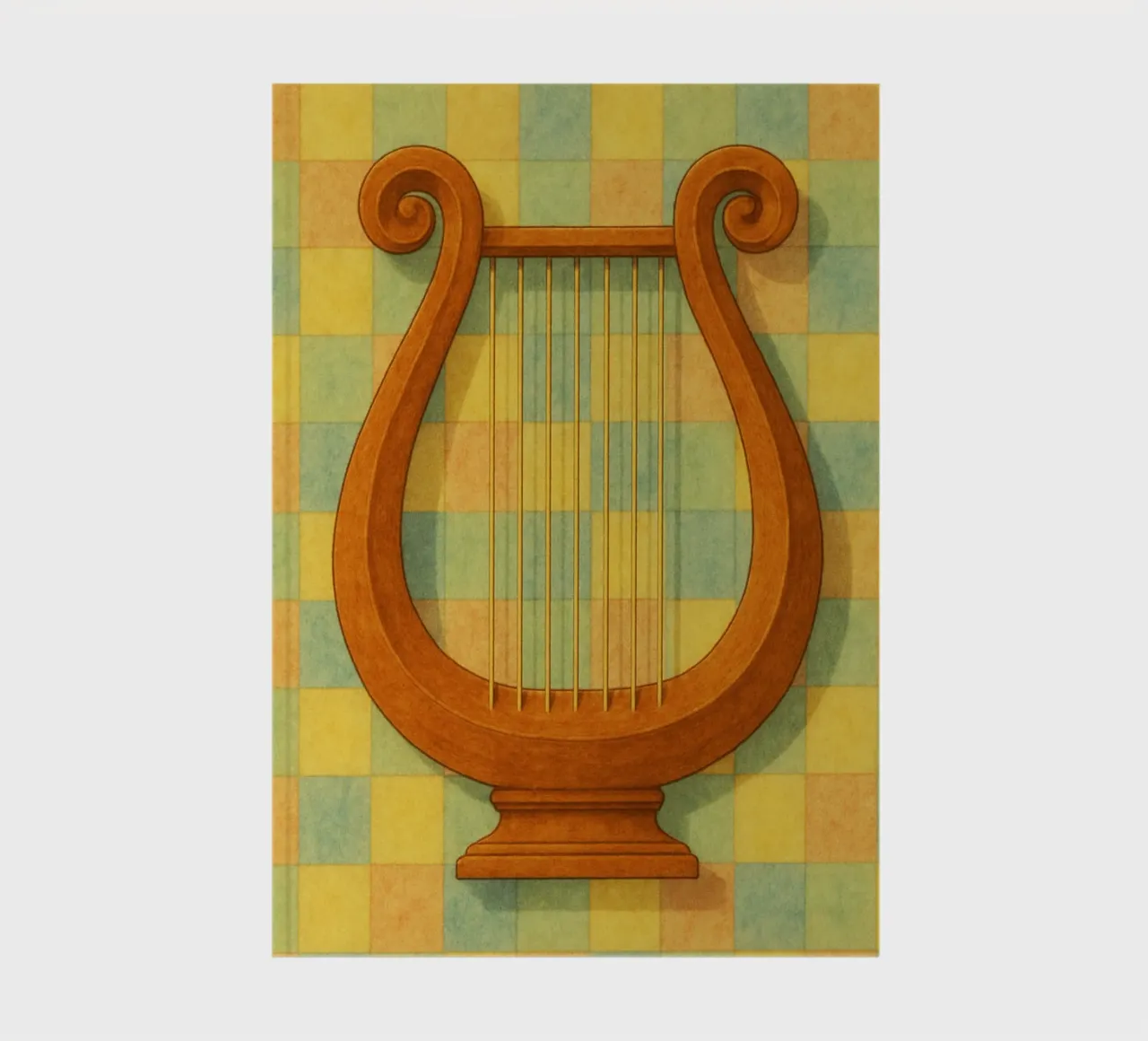 lyre imagination painting drawing art notebook by the gendels