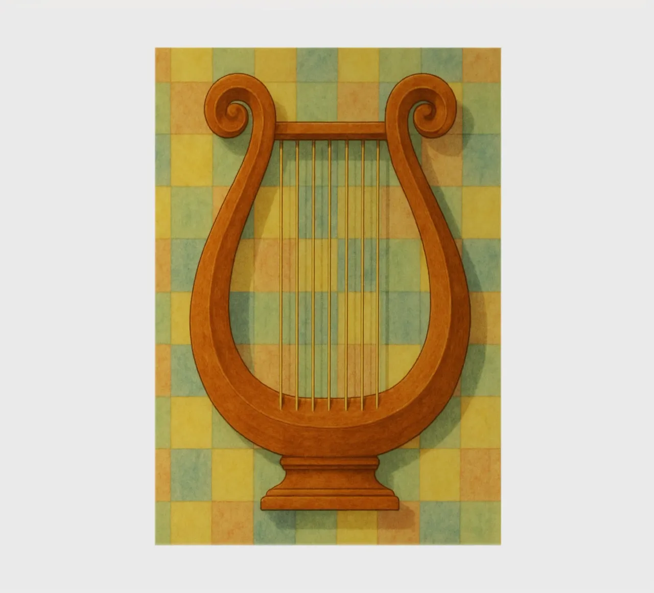 lyre imagination painting drawing art notebook by the gendels