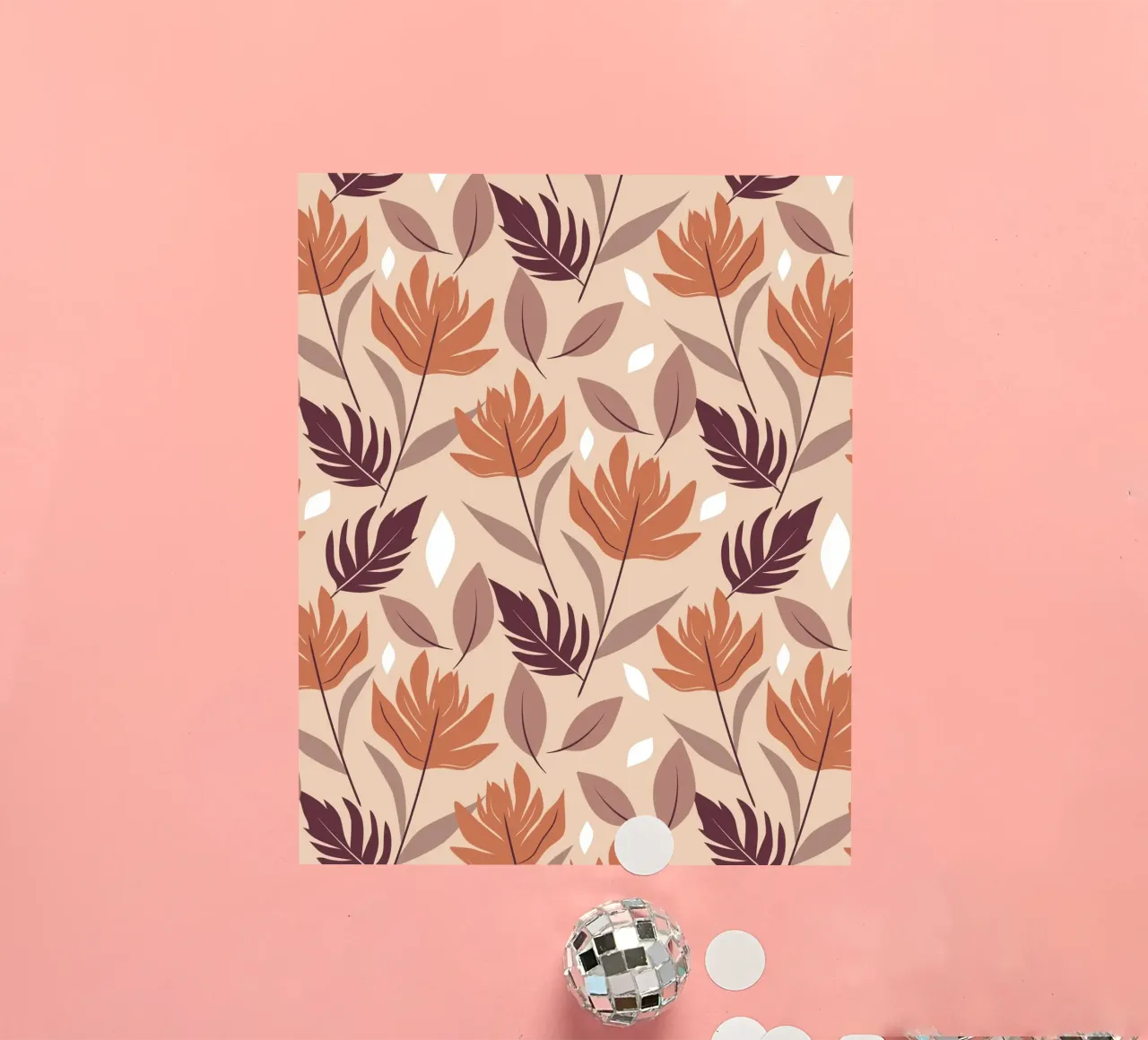 Rust & Mocha Leaves sticker by Kintsugi99