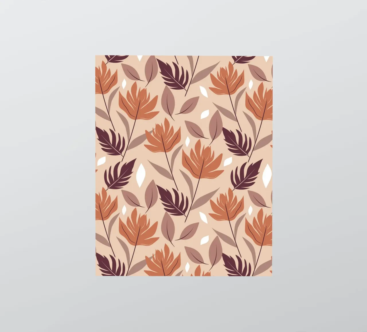 Rust & Mocha Leaves sticker by Kintsugi99