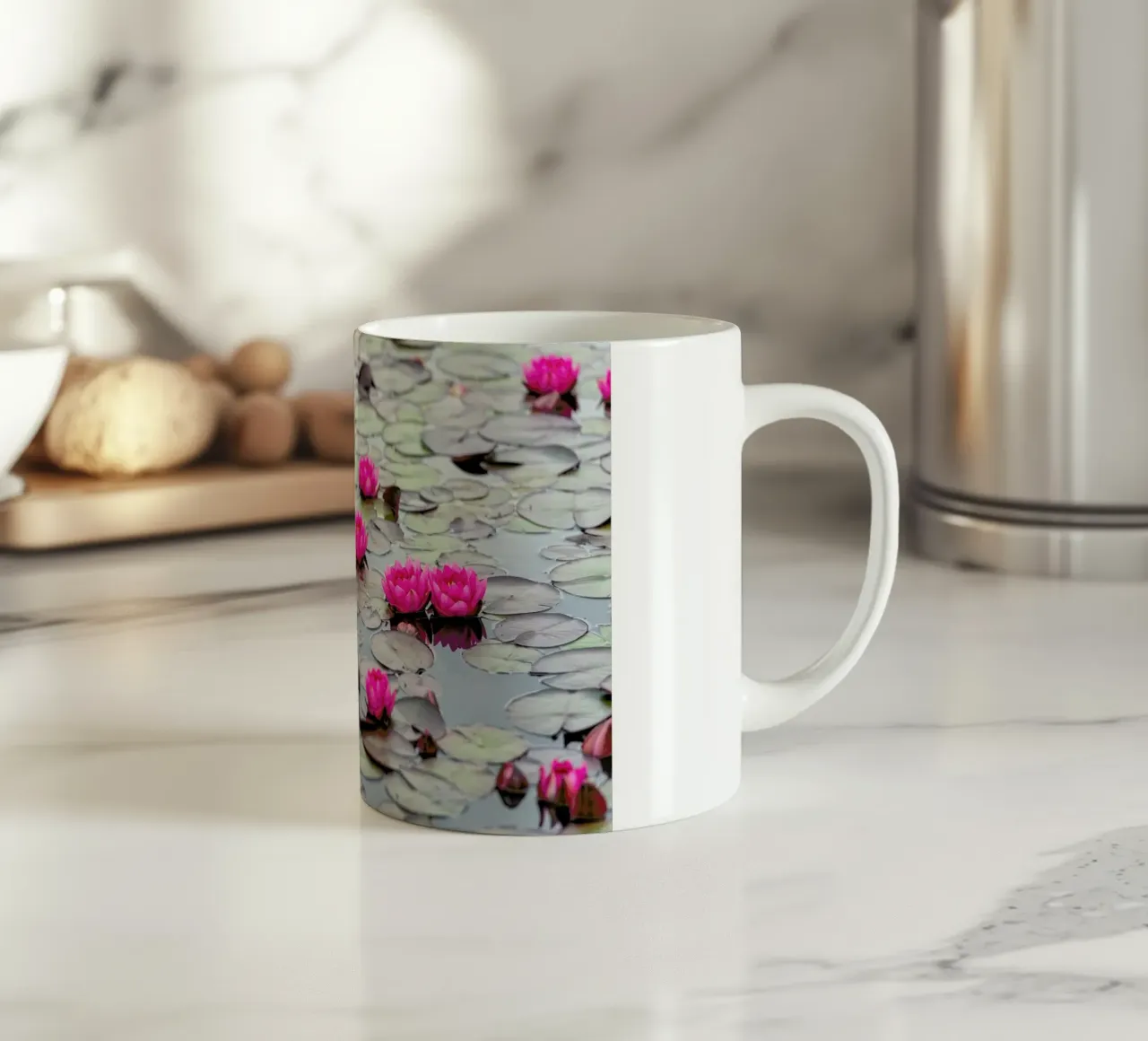 Waterlillies 2 tazza in ceramica da Curious Collections by Marielle Leenders