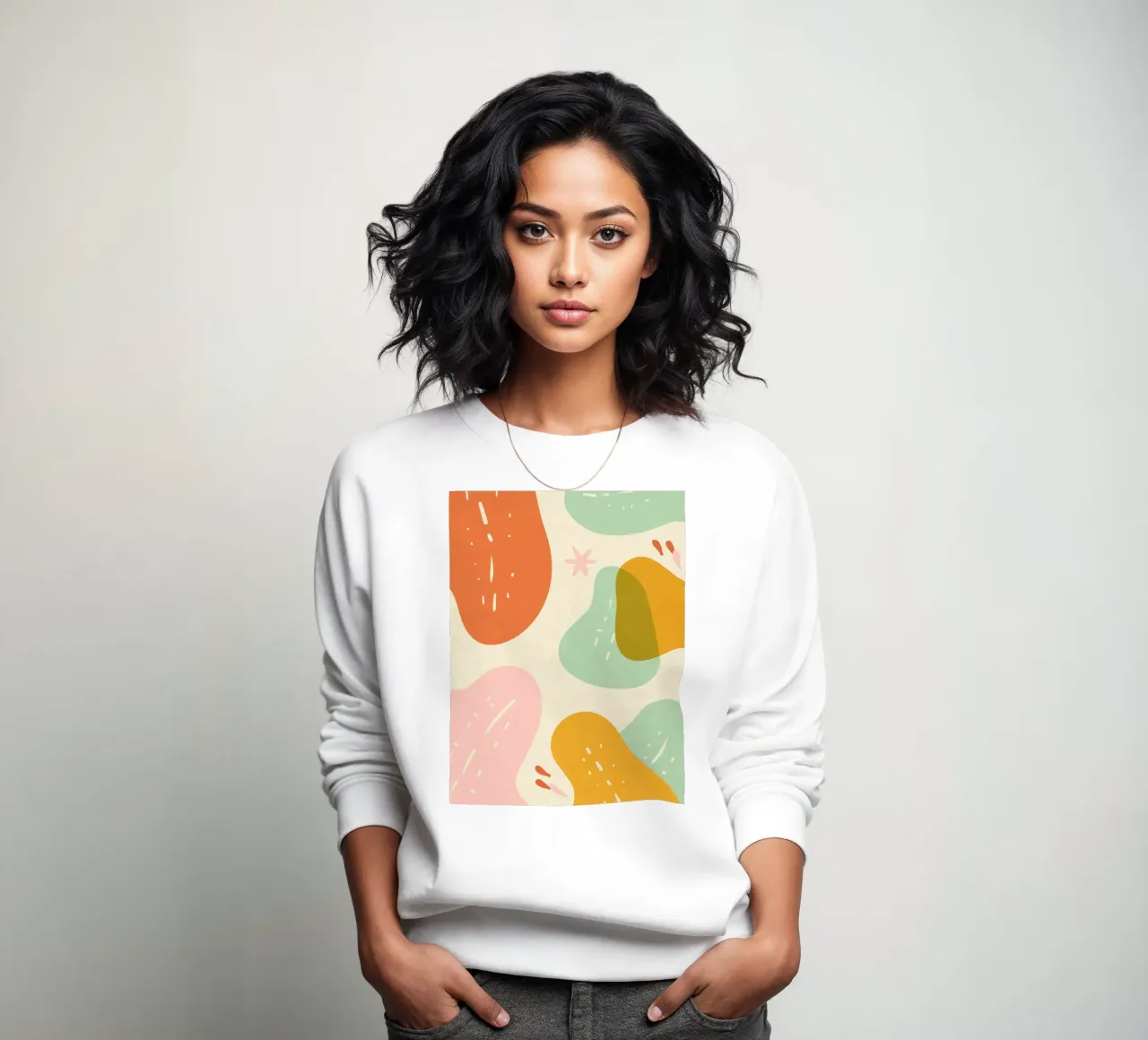 Miscela di colori spensierati felpa da Kintsugi99