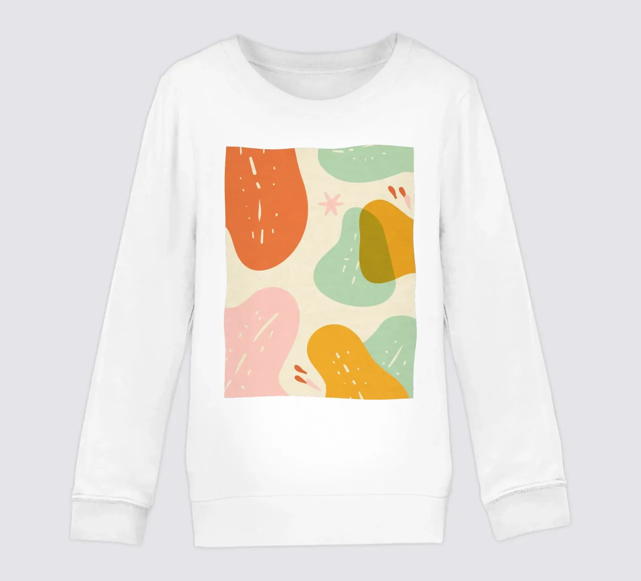 Miscela di colori spensierati felpa bambino da Kintsugi99