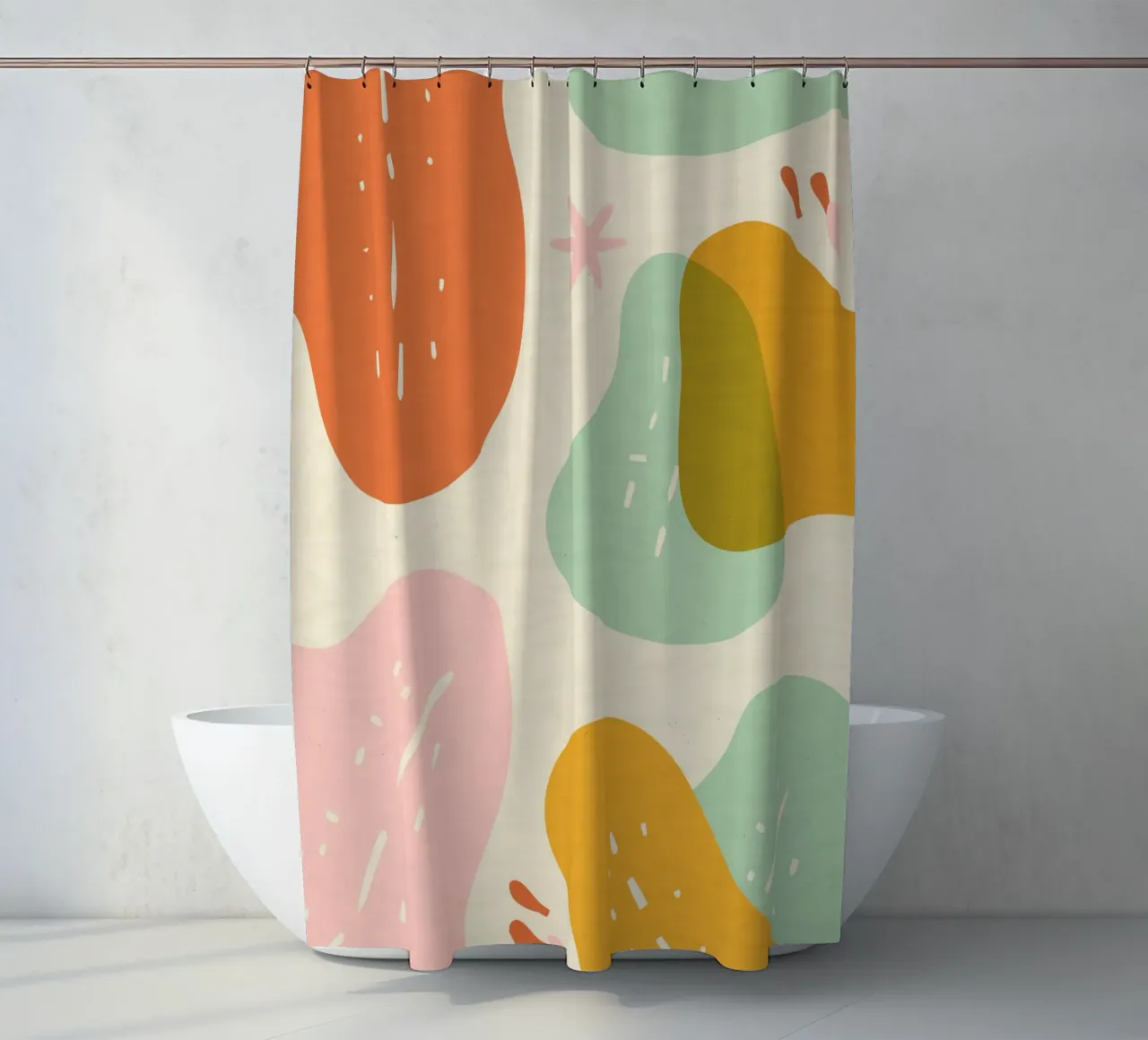 Miscela di colori spensierati tenda da doccia da Kintsugi99