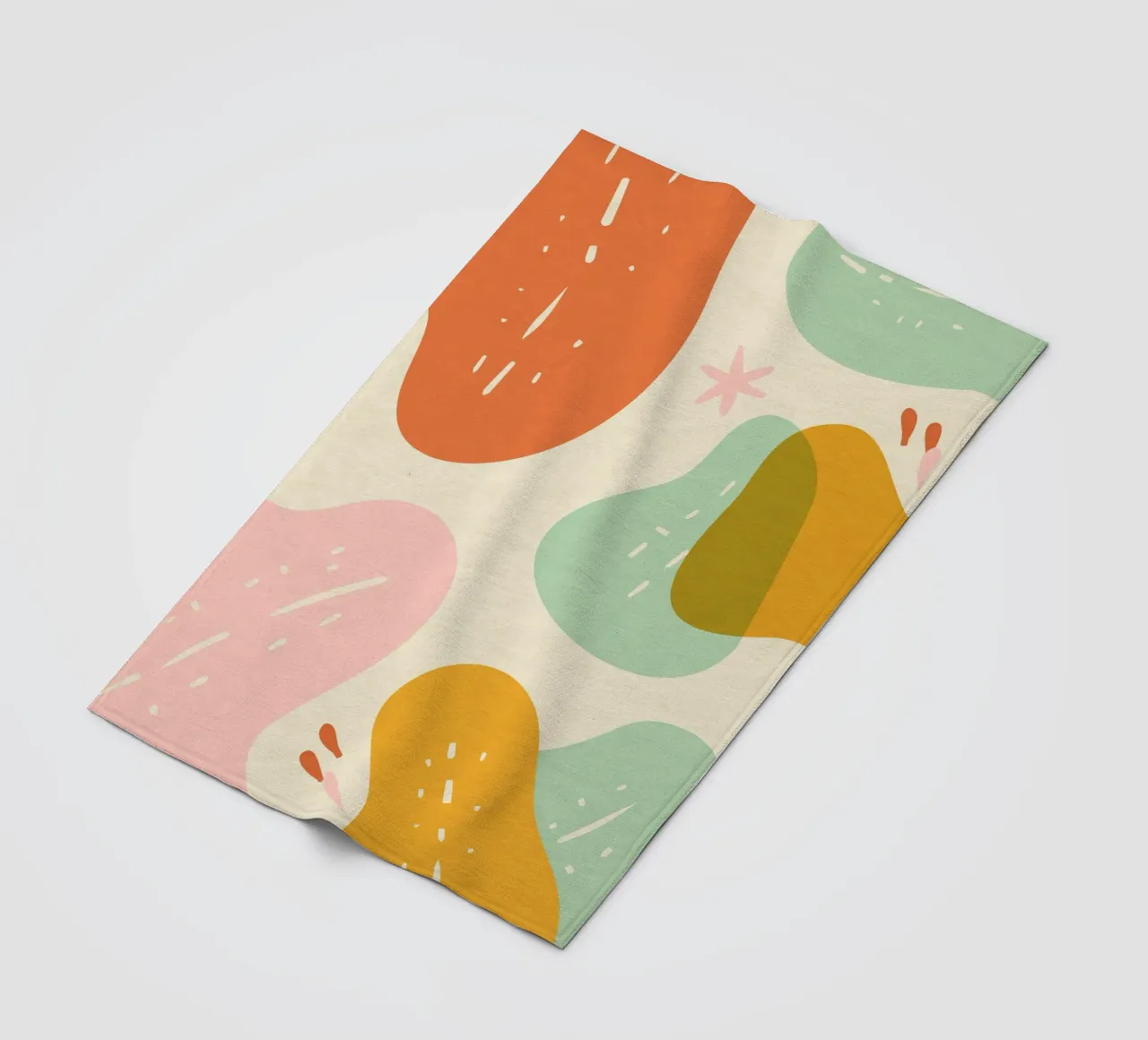 Miscela di colori spensierati coperta in pile da Kintsugi99