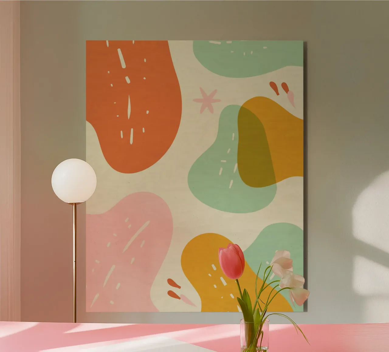 Miscela di colori spensierati alluminio dibond da Kintsugi99