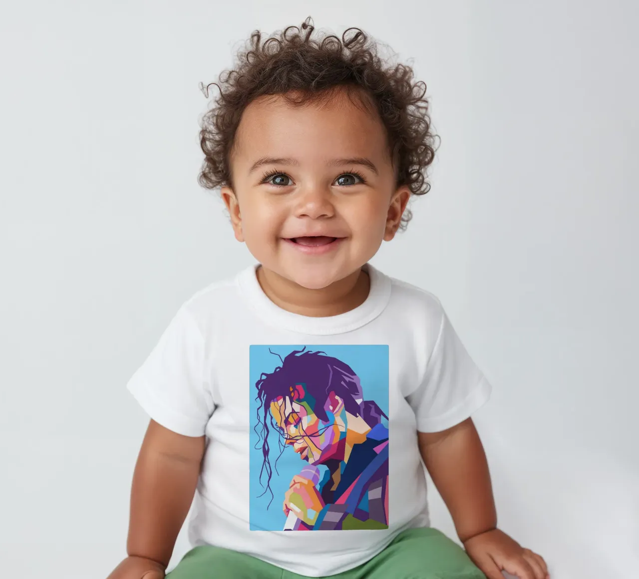 Michael Jackson iconic singer baby t-shirt by Hantamrata