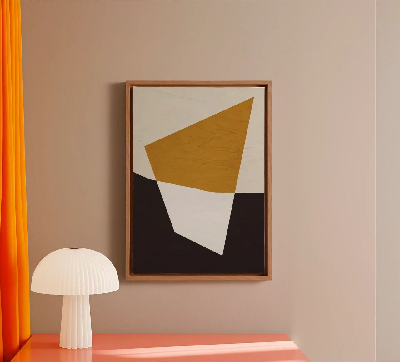 geometrische Form Dreieck Geometrie abstrakte Form Farbe Blocki Leinwand von Jhon W Caquimbo