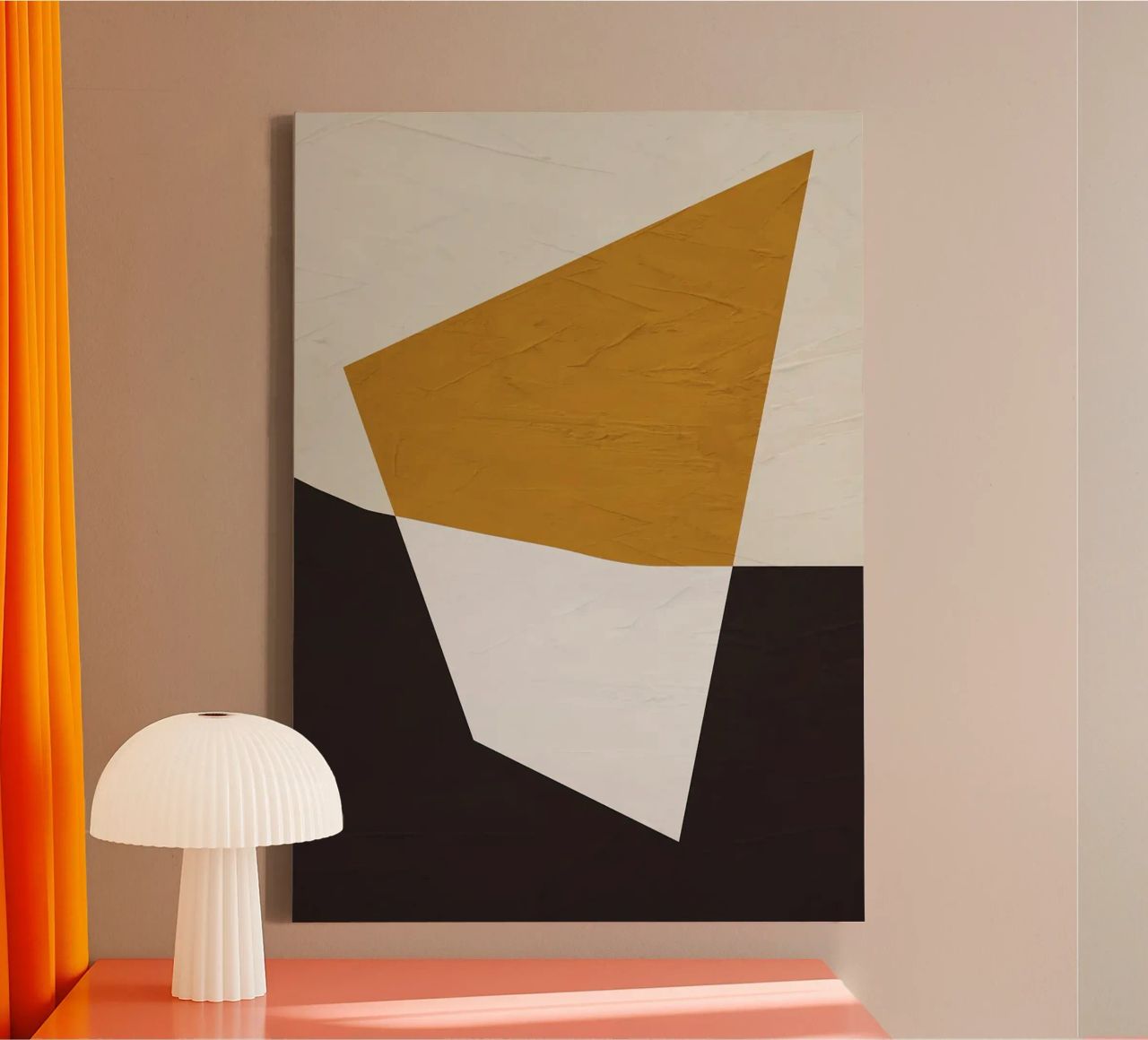 geometrische Form Dreieck Geometrie abstrakte Form Farbe Blocki Leinwand von Jhon W Caquimbo