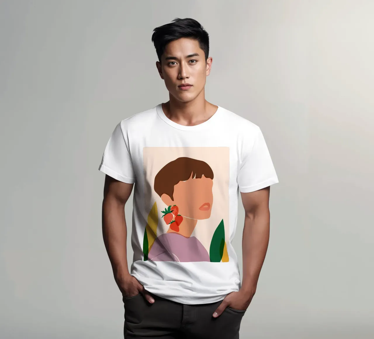 Orecchini a forma di fragola t-shirt da Kintsugi99
