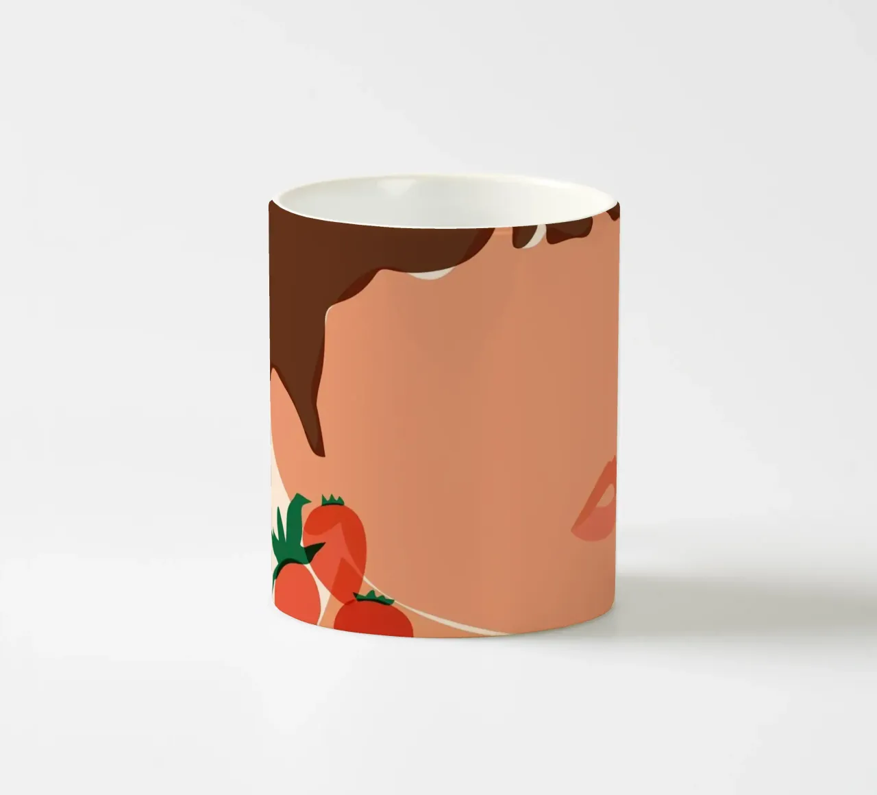 Orecchini a forma di fragola tazza in ceramica da Kintsugi99