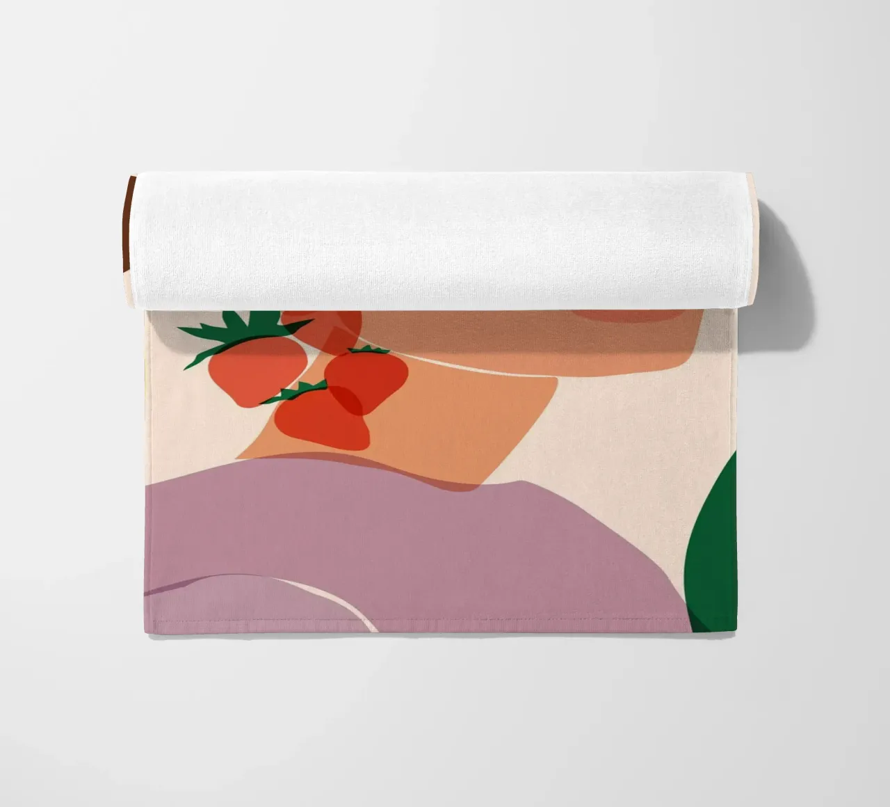 Orecchini a forma di fragola telo mare da Kintsugi99