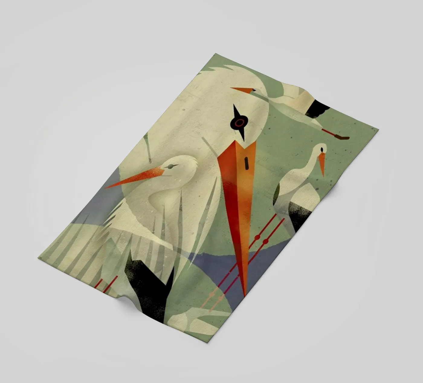 Storcks strandhanddoek van Dieter Braun