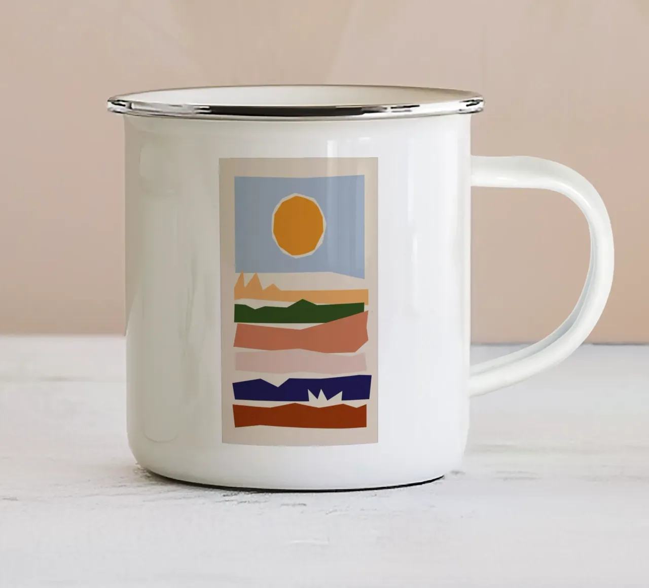 Warm Horizons II tazza in smalto da Pure