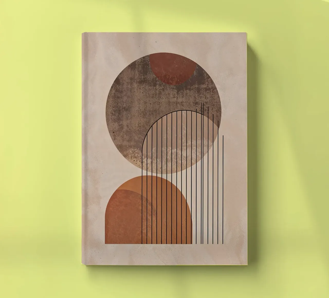 cercle sphère arc semi-circulaire formes abstraites texture carnet de notes de Nick Haluck