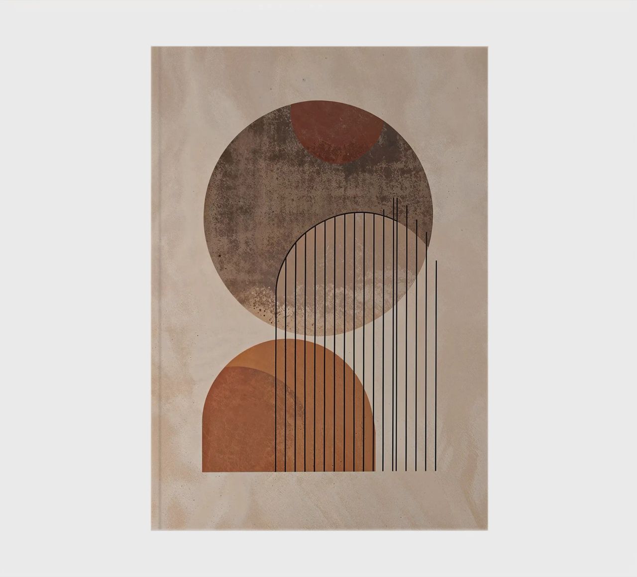 circle sphere semi-circle arc abstract shapes texture notebook by Nick Haluck