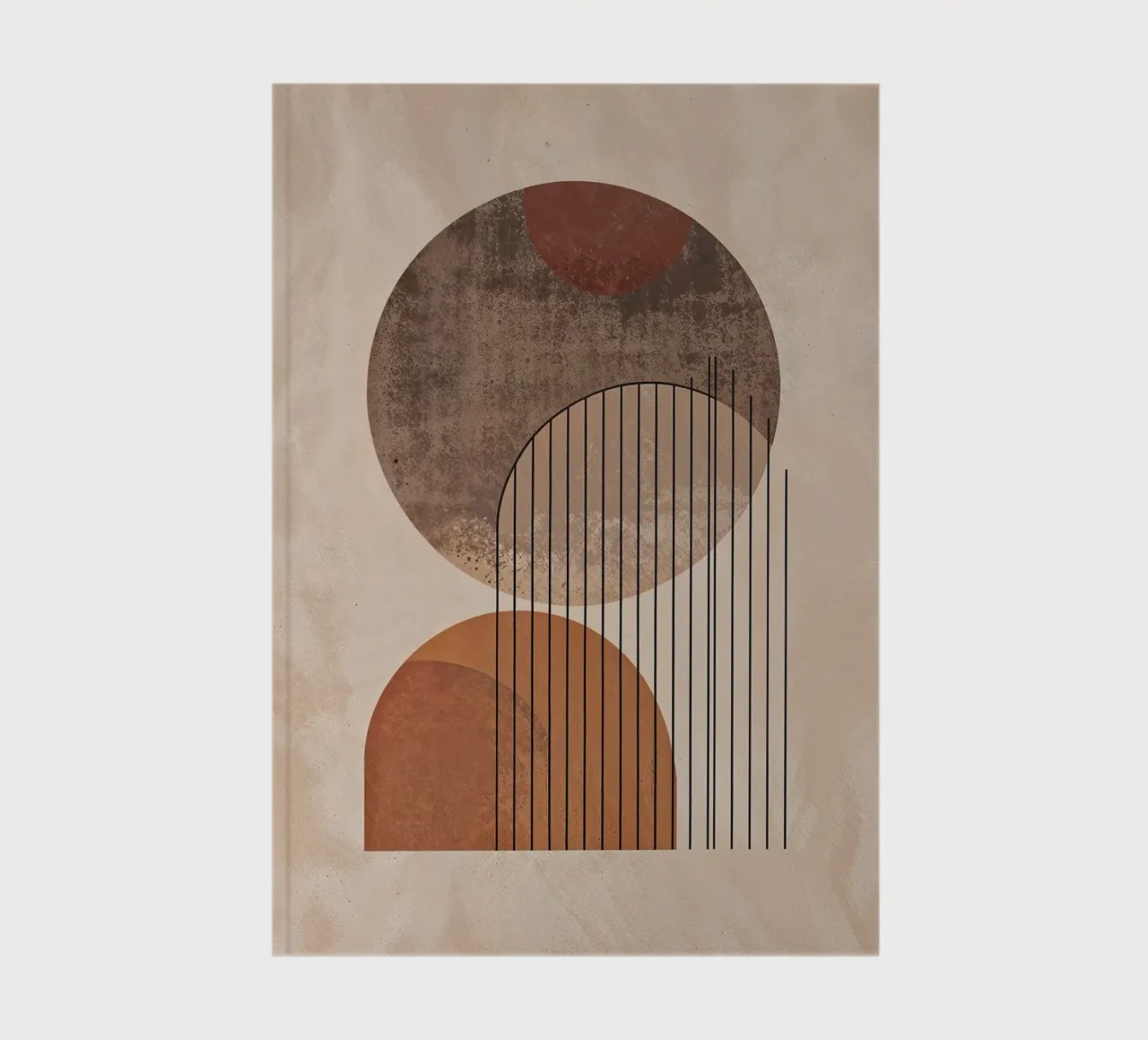 cercle sphère arc semi-circulaire formes abstraites texture carnet de notes de Nick Haluck
