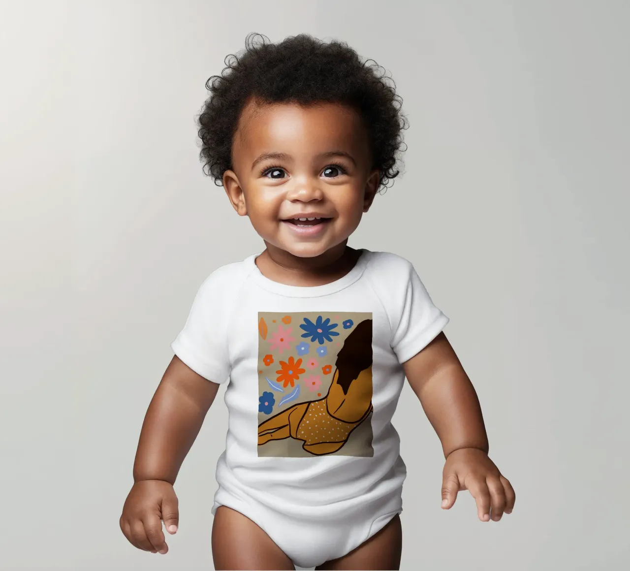 Laid-Back Summer Vibes Kurzarm Babybody von Kintsugi99