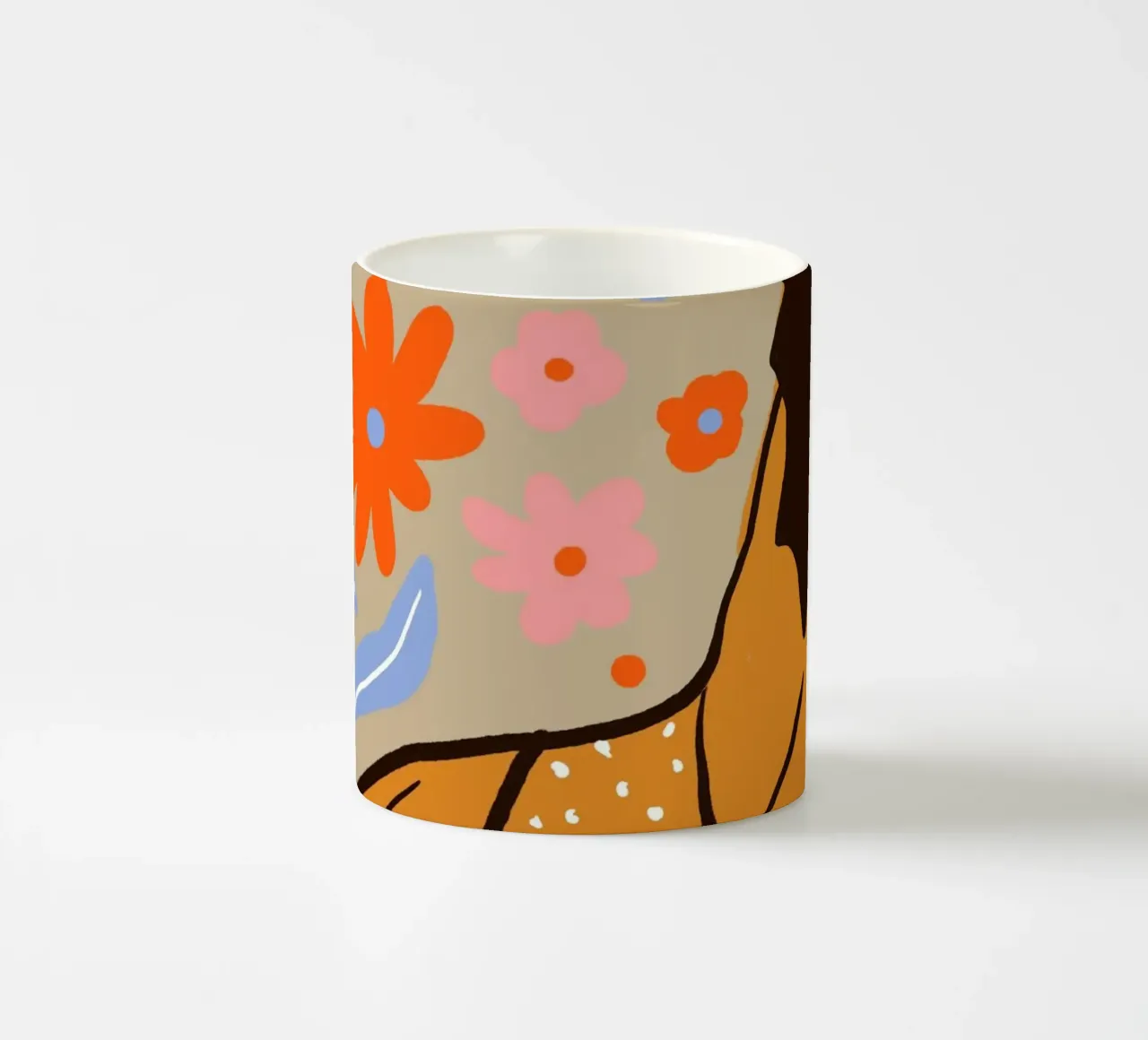 Relaxte zomervibes keramische mok van Kintsugi99