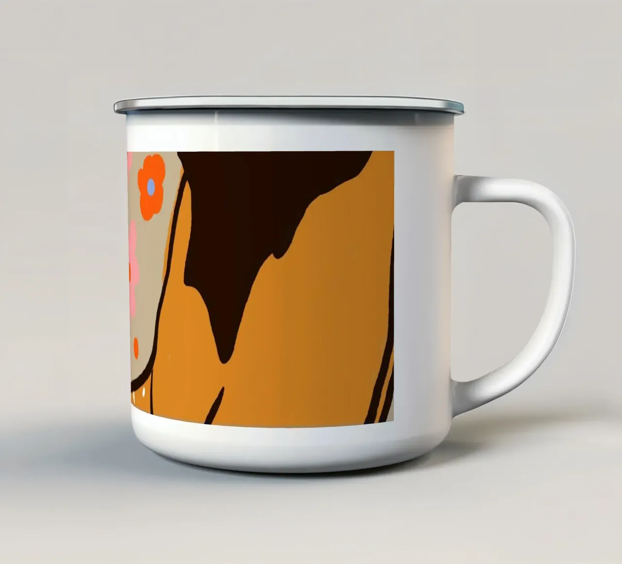 Vibrazioni estive rilassate tazza in smalto da Kintsugi99