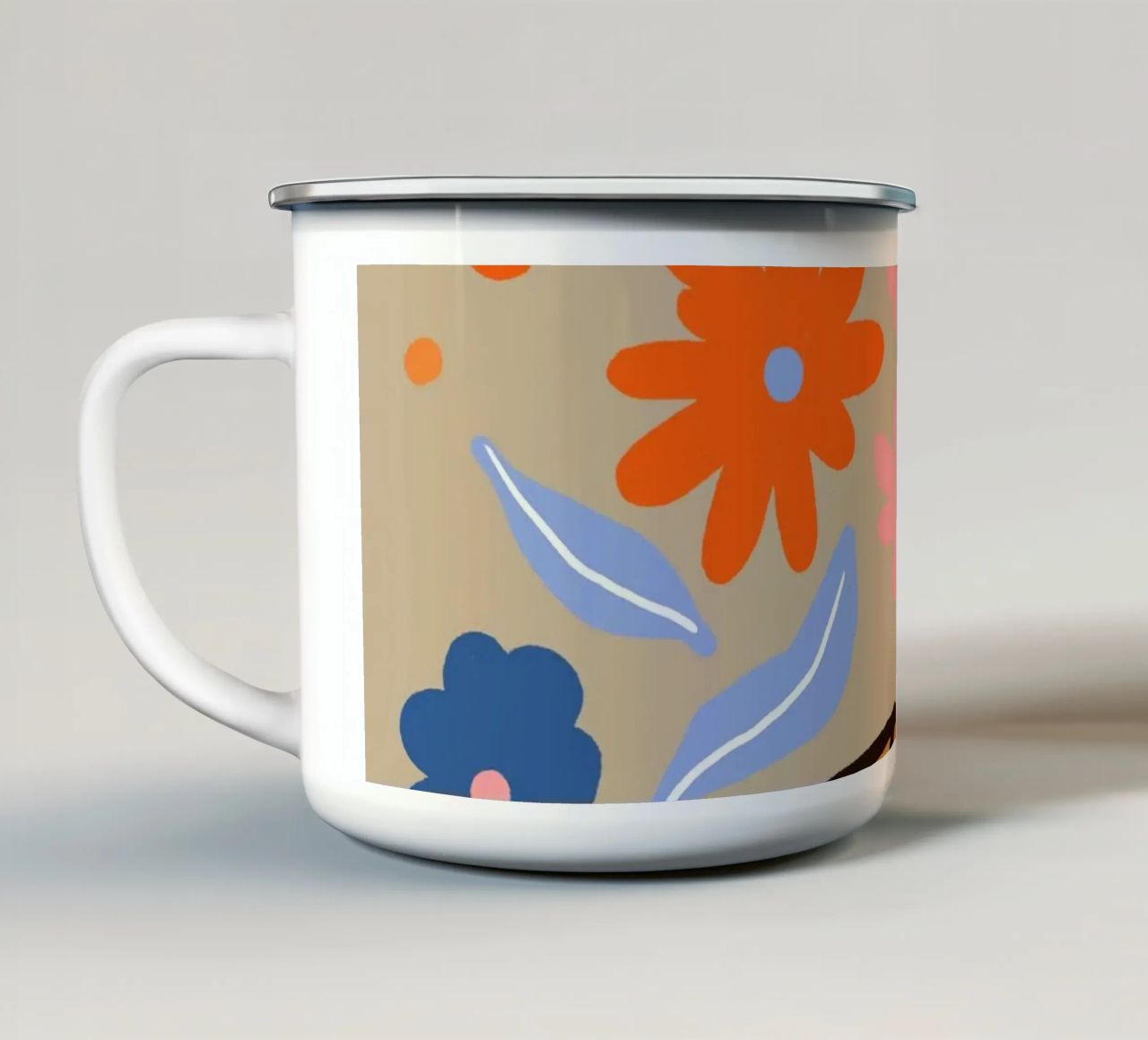 Vibrazioni estive rilassate tazza in smalto da Kintsugi99