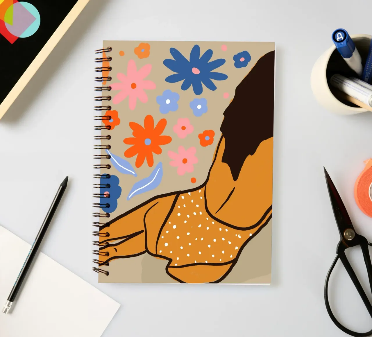 Laid-Back Summer Vibes spiral notebook by Kintsugi99