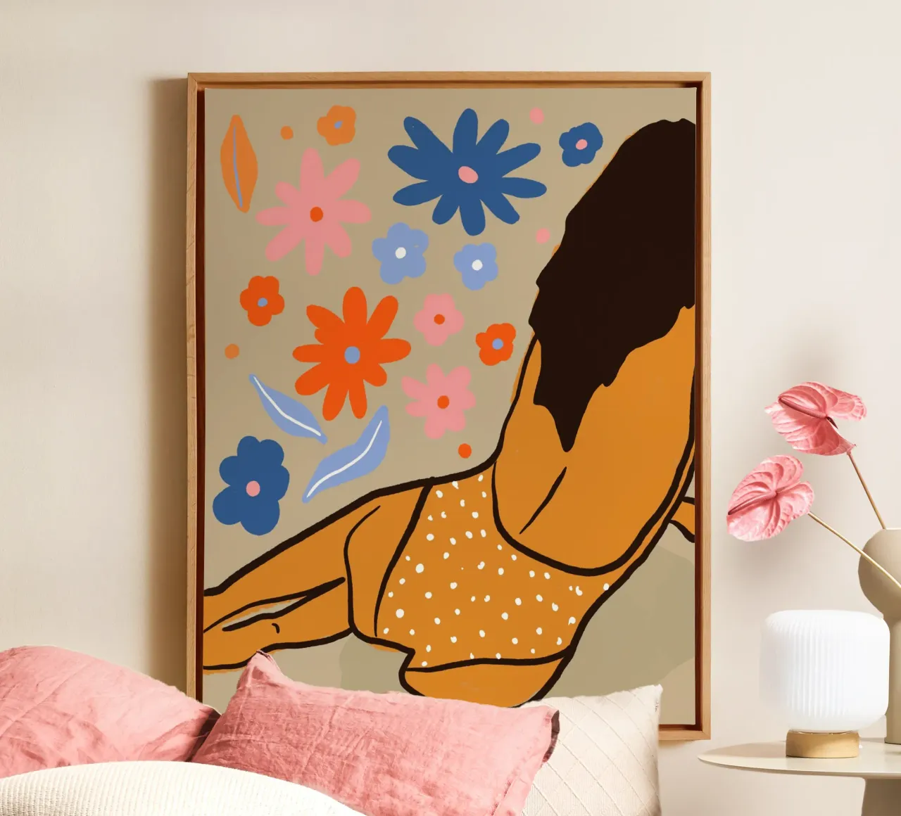 Laid-Back Summer Vibes toile avec Caisse américaine de Kintsugi99