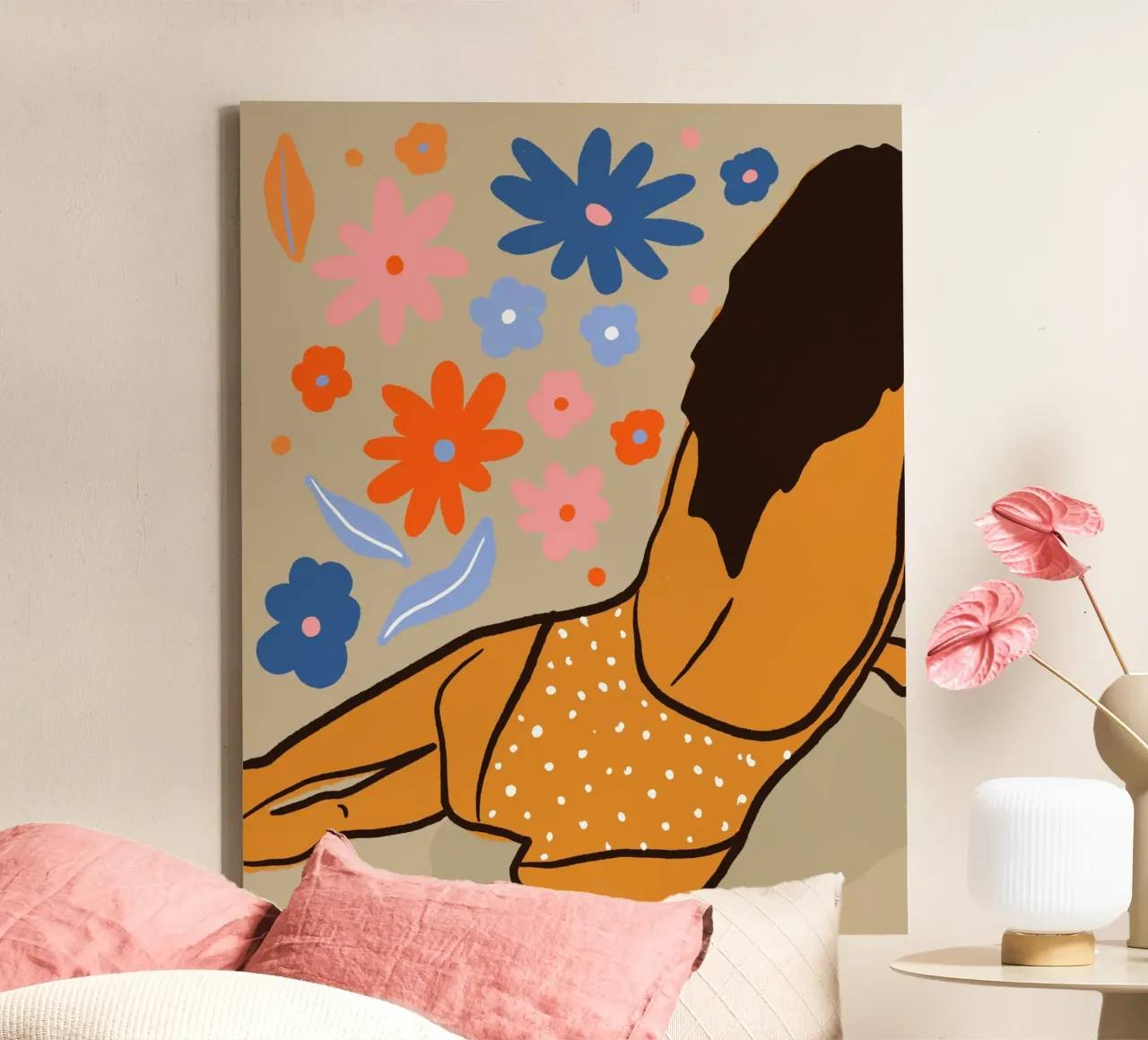 Laid-Back Summer Vibes toile avec Caisse américaine de Kintsugi99