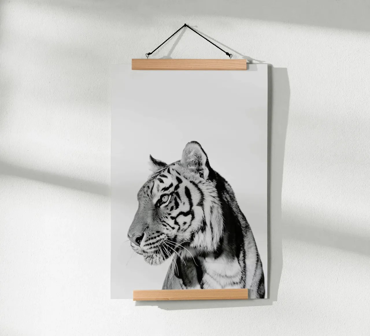 Tiger II poster con telaio in plastica da Paws & Claws