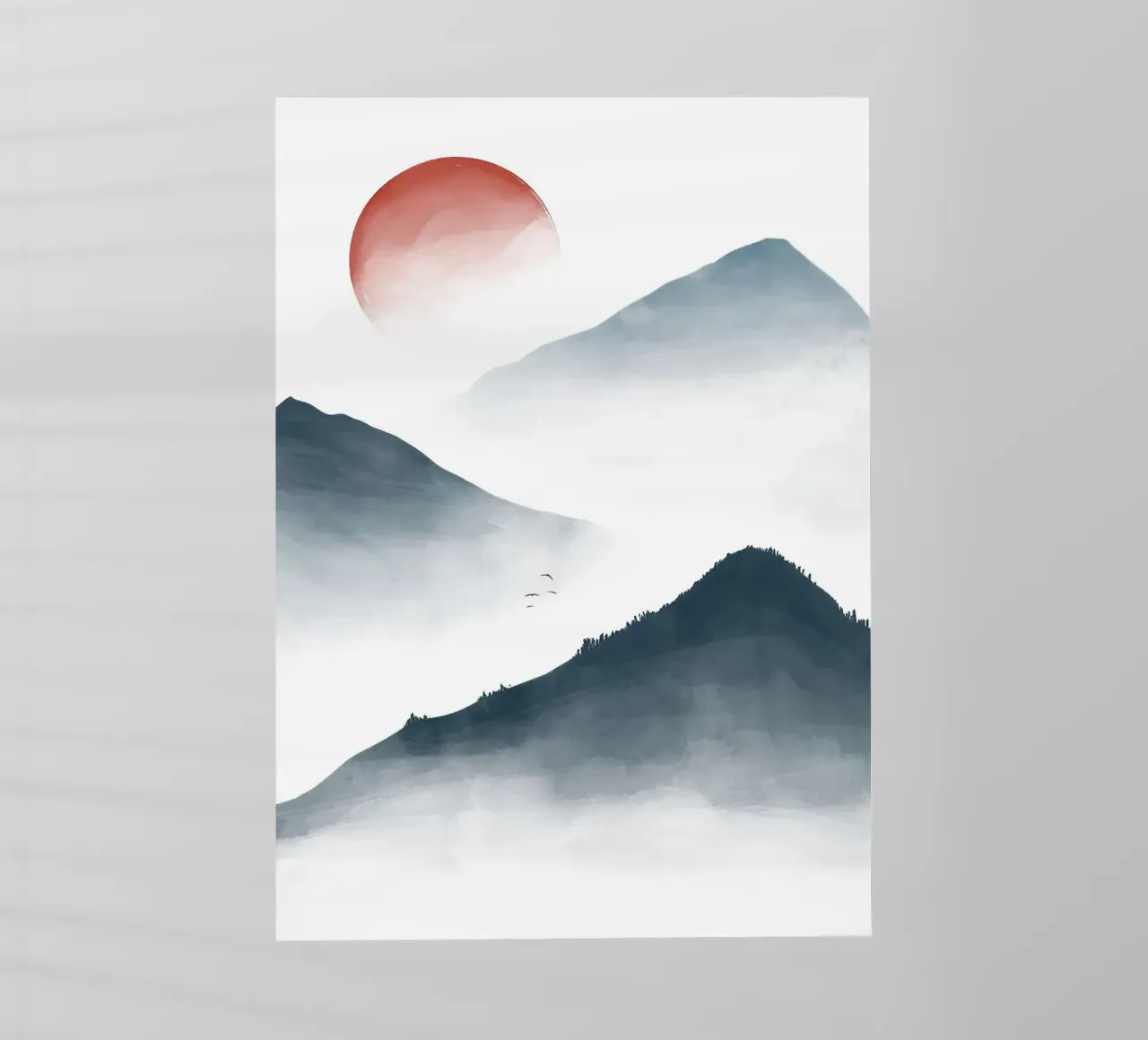 mountains sun birds mist hills nature landscape backlit film by Kirsten C Nolan