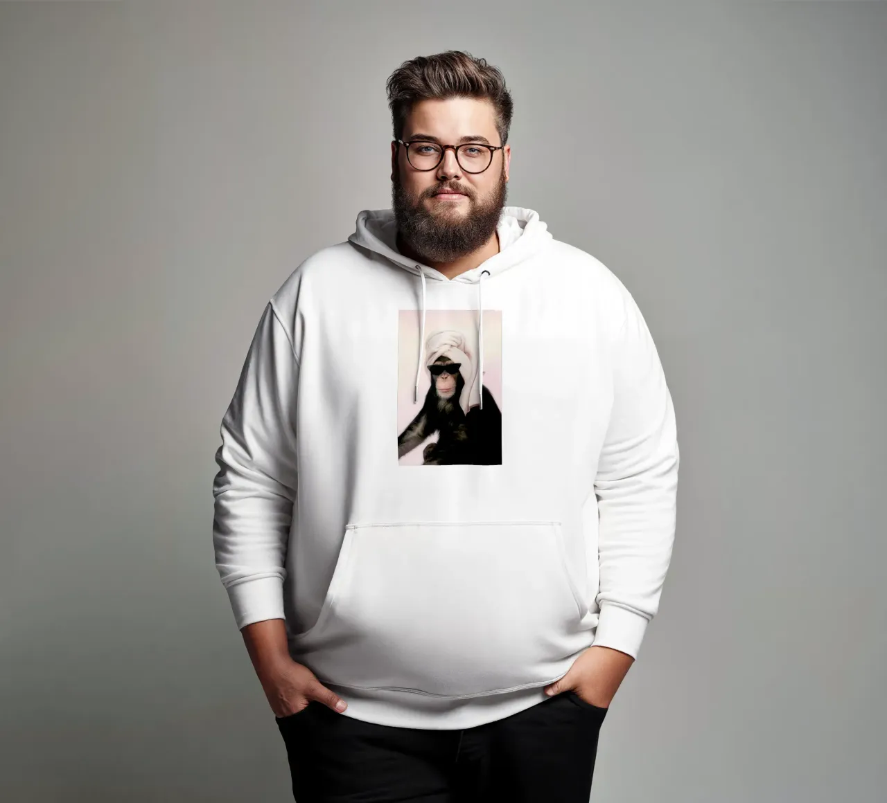 Chimp sudadera con capucha de Paul Fuentes Design