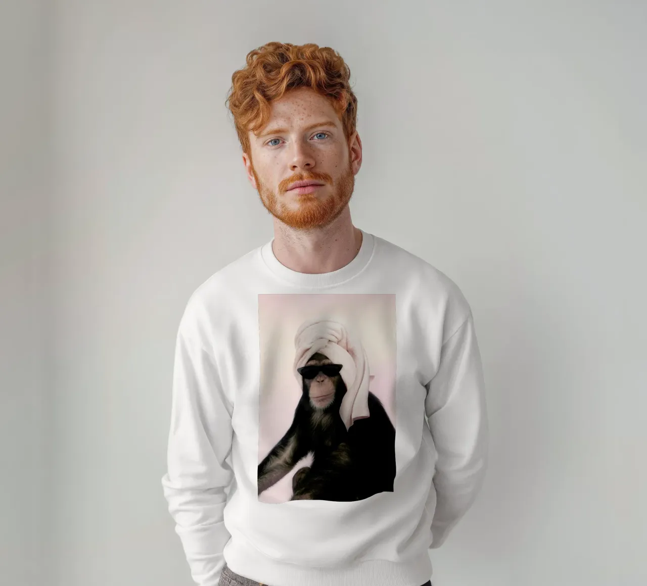 Chimp sweatshirt van Paul Fuentes Design