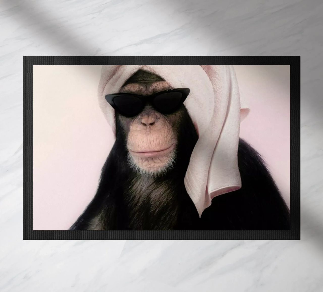Chimp felpudo de Paul Fuentes Design