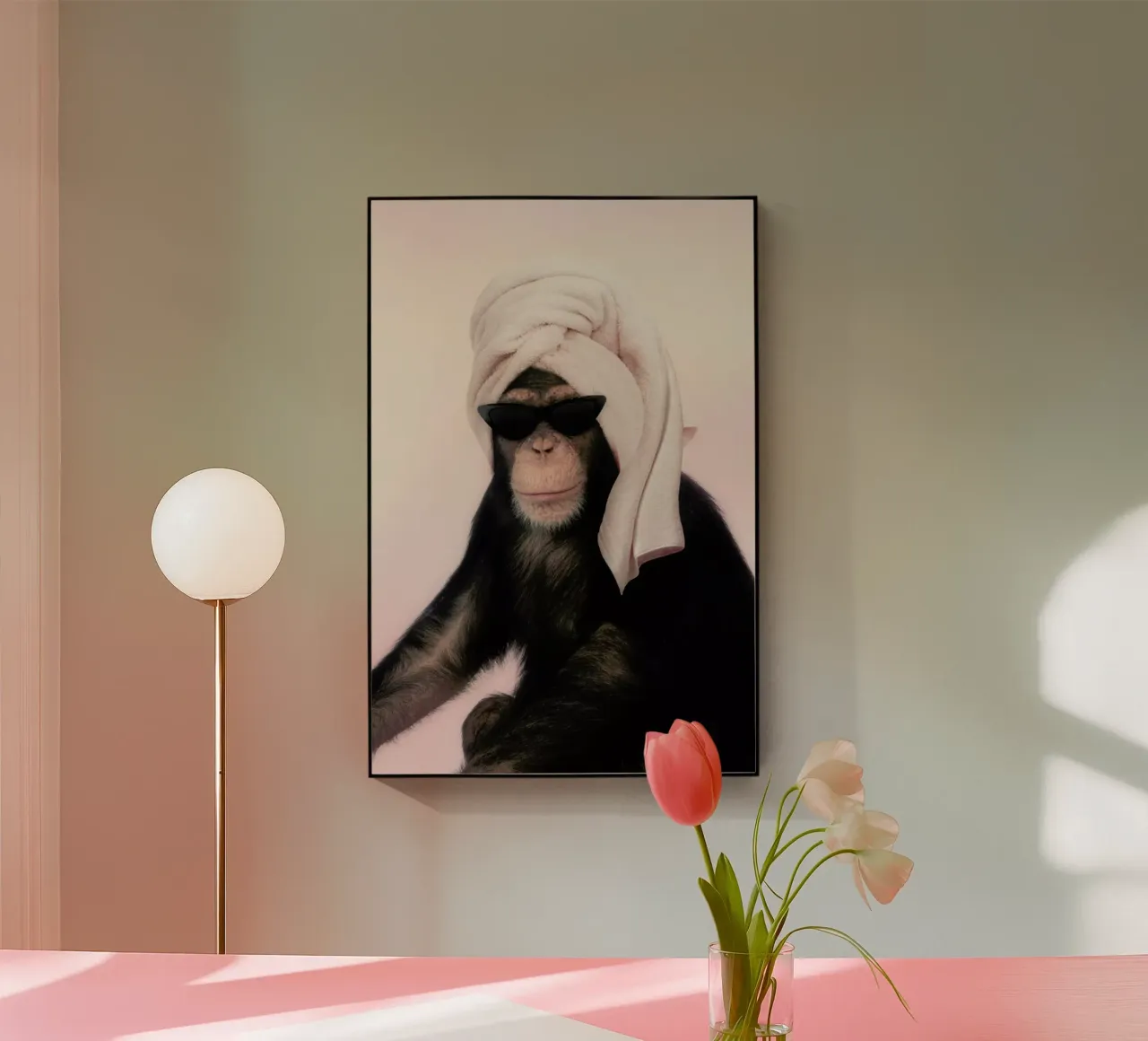 Chimp acryl van Paul Fuentes Design