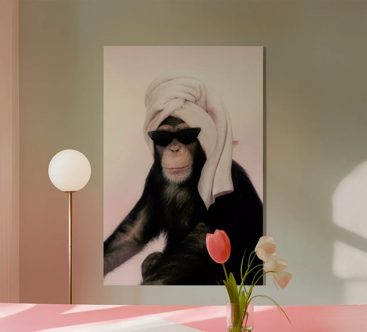 Chimp acryl van Paul Fuentes Design