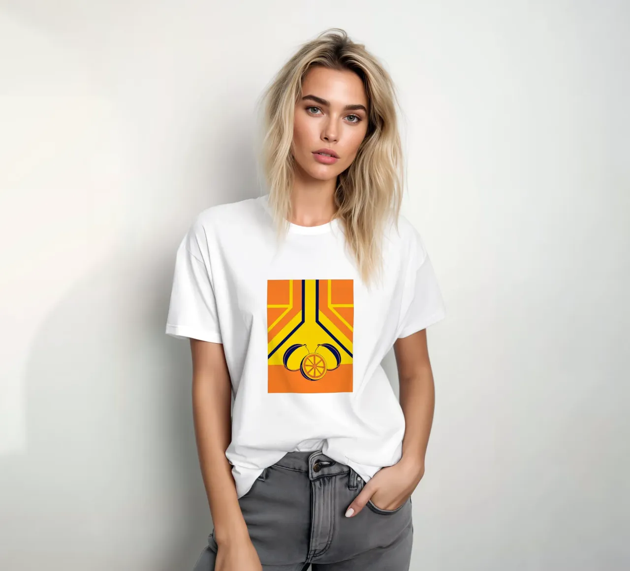 Gelbe Zitrone T-Shirt von TODAY'S SHOP