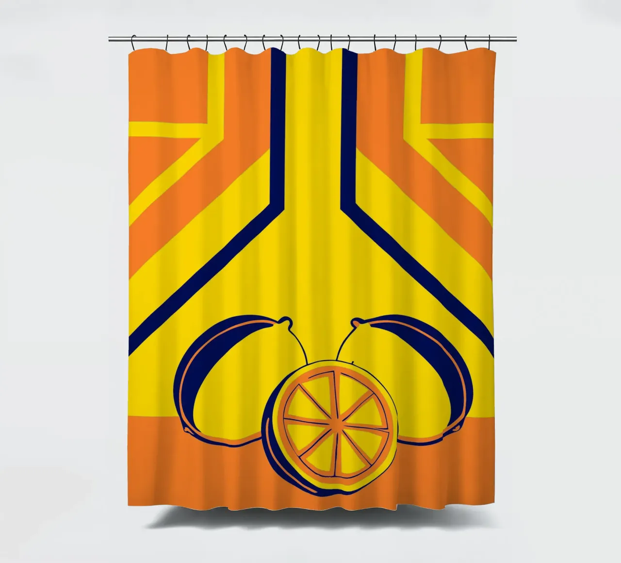 Gelbe Zitrone Duschvorhang von TODAY'S SHOP