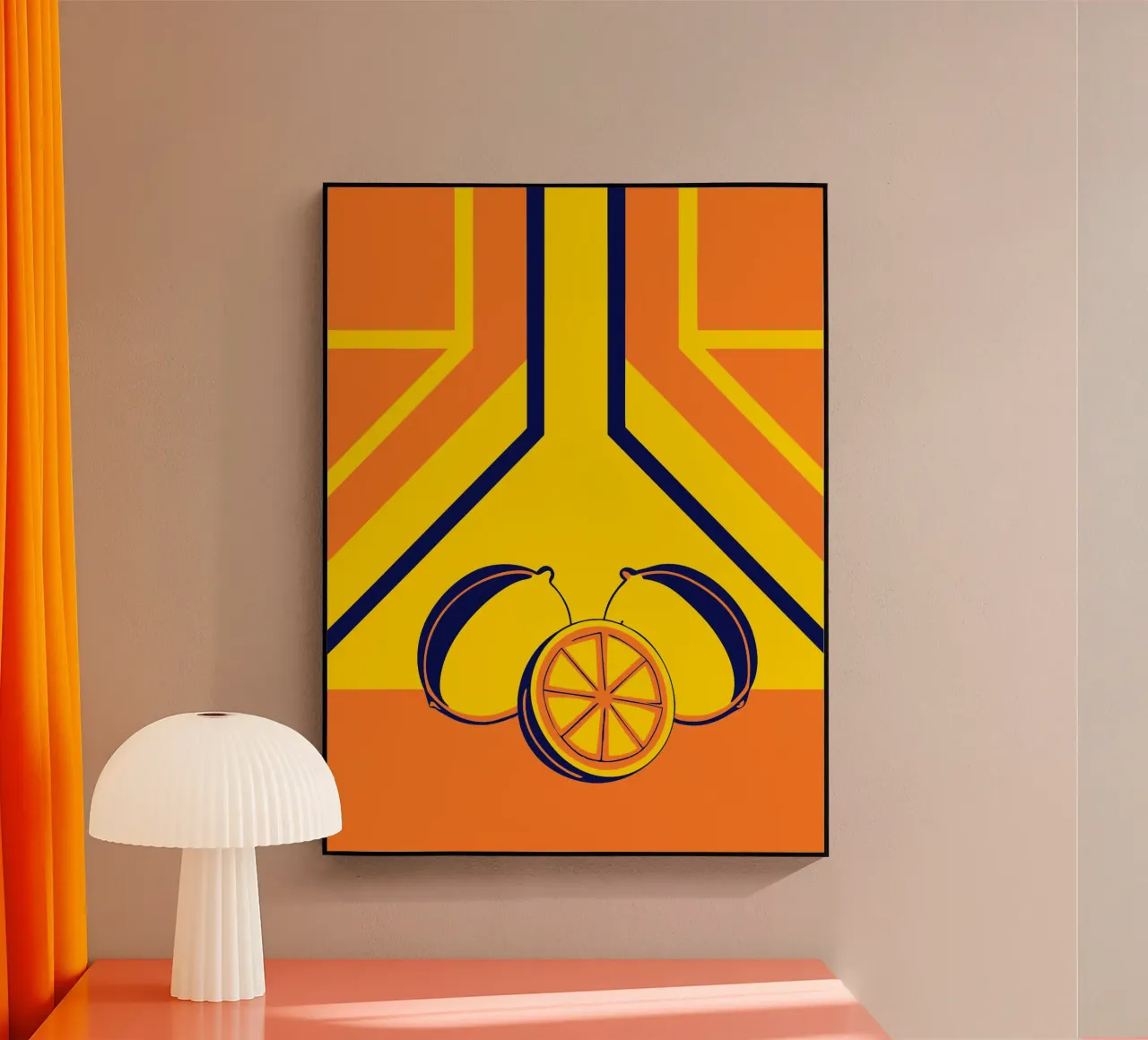 Gelbe Zitrone Acryl-Glas von TODAY'S SHOP