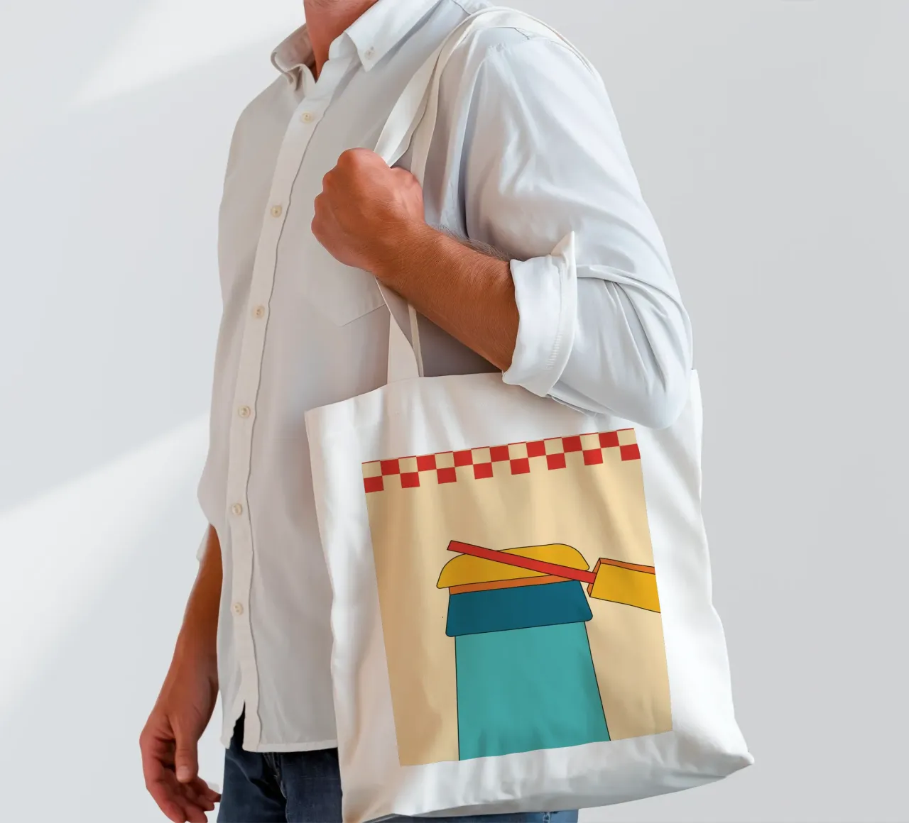 Bottle Open Retro borsa in juta da galihstudio
