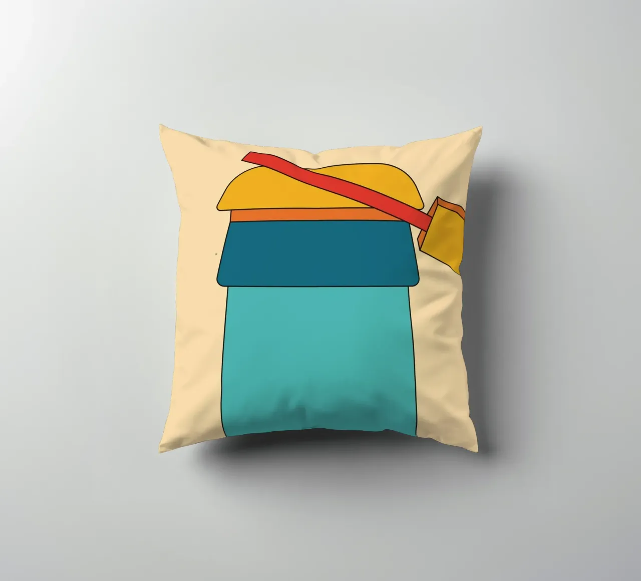 Bottle Open Retro cuscino da galihstudio