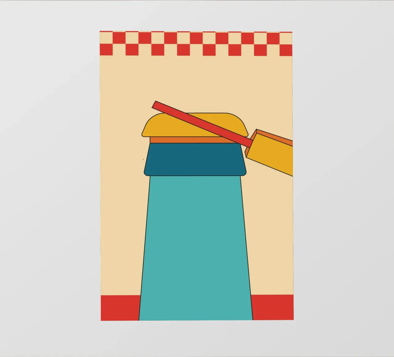 Bottle Open Retro pellicola backlit da galihstudio