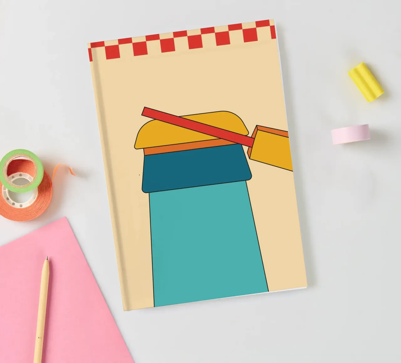 Bottle Open Retro notebook by galihstudio