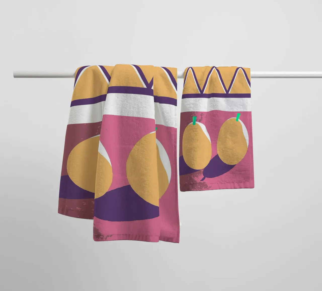 Gelbe Zitrone Handtuch von TODAY'S SHOP