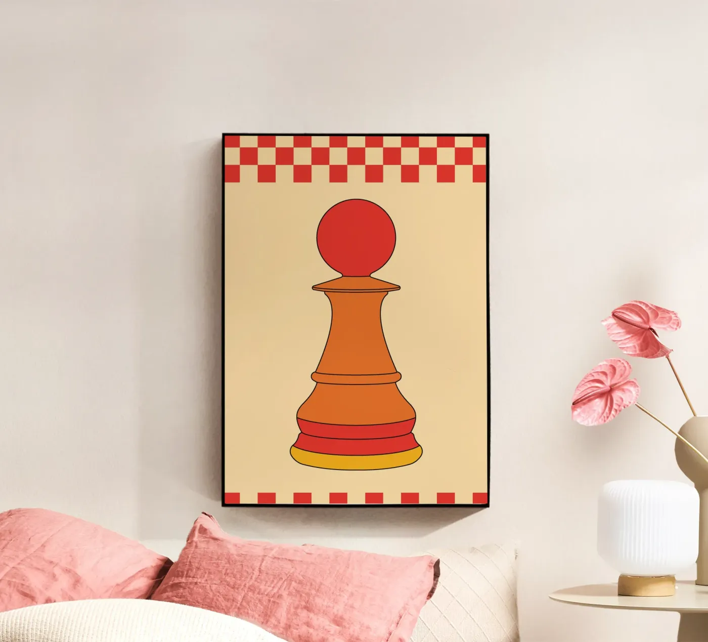 Chess Retro acrylic glass by galihstudio
