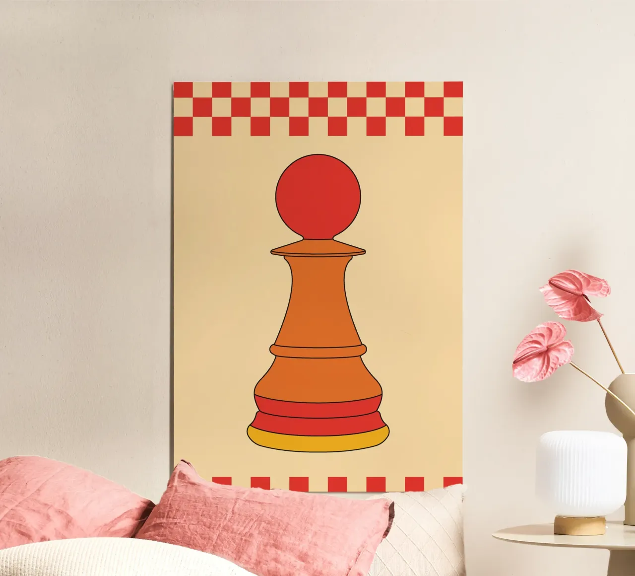 Chess Retro alluminio dibond da galihstudio