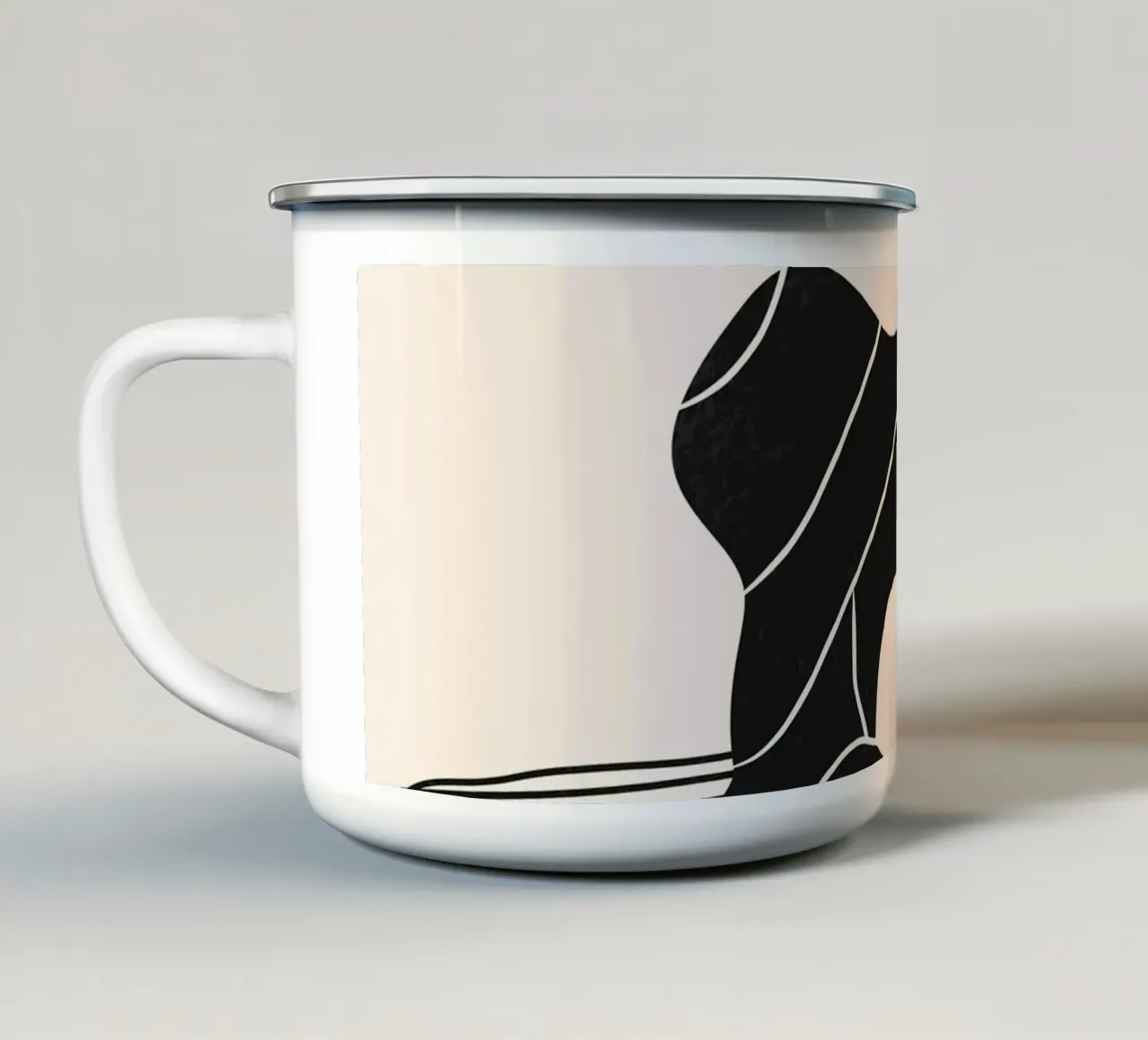 In riva al mare tazza in smalto da Kintsugi99