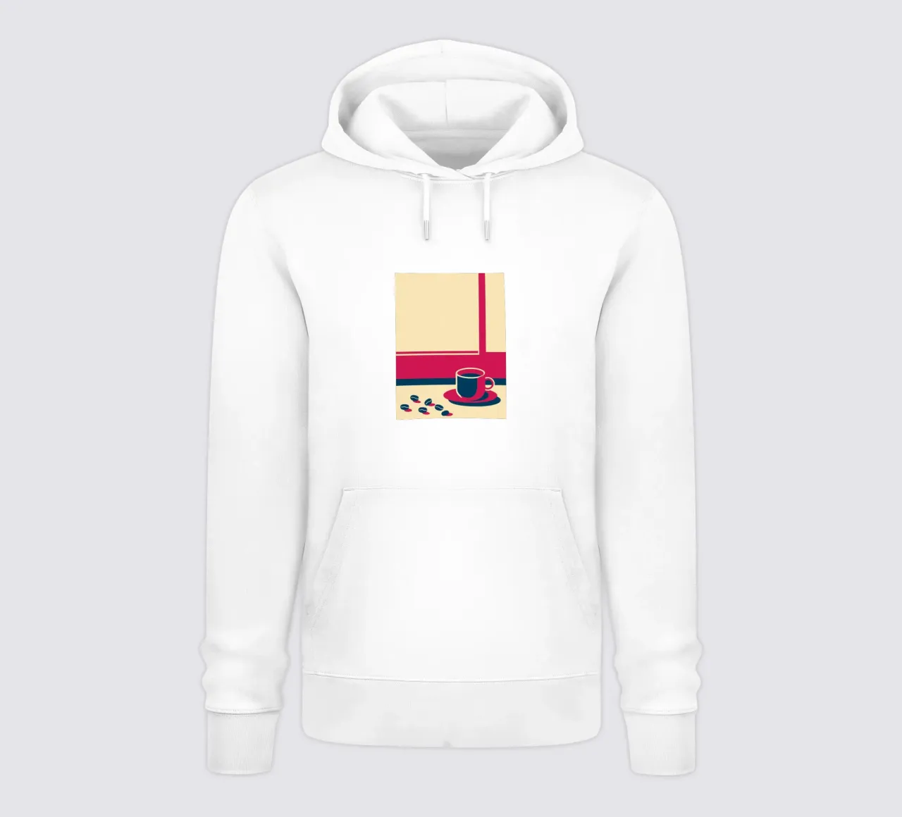 Café y granos de café sudadera con capucha de TODAY'S SHOP