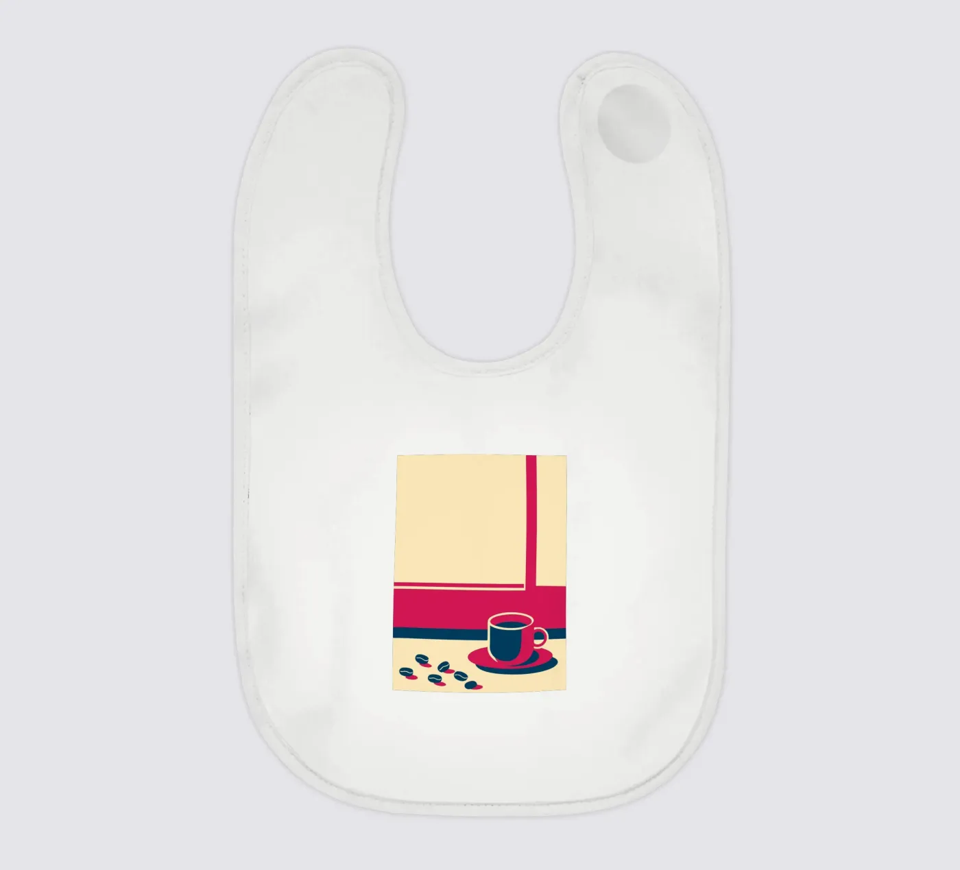 Coffee and Coffee Beans baby bib by TODAY'S SHOP